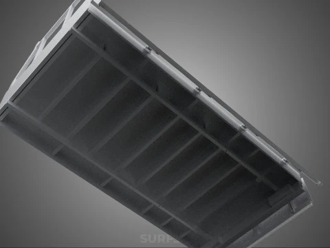 FLAT BED DECK DROP SIDE LOAD BODY GATE DOOR PICKUP TRUCK CAR BOX 3D Model