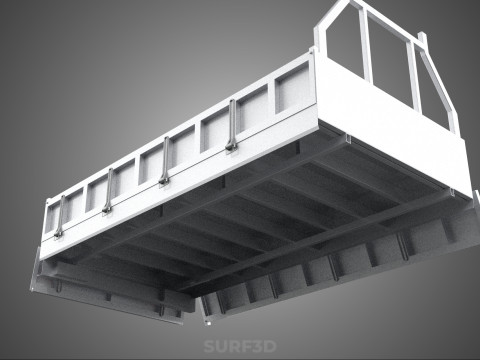 FLAT BED DECK DROP SIDE LOAD BODY GATE DOOR PICKUP TRUCK CAR BOX 3D Модель
