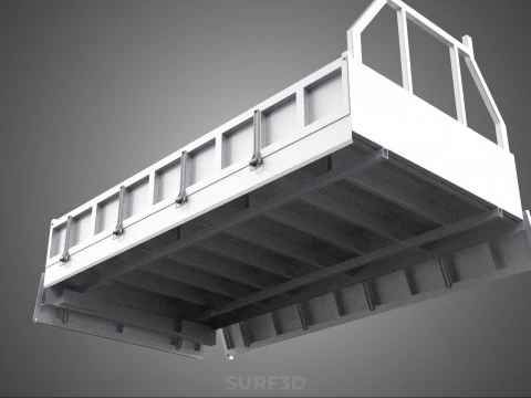 FLAT BED DECK DROP SIDE LOAD BODY GATE DOOR PICKUP TRUCK CAR BOX 3D Model