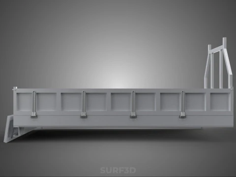 FLAT BED DECK DROP SIDE LOAD BODY GATE DOOR PICKUP TRUCK CAR BOX 3D Model