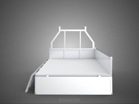 FLAT BED DECK DROP SIDE LOAD BODY GATE DOOR PICKUP TRUCK CAR BOX 3D Модель
