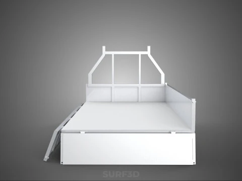 FLAT BED DECK DROP SIDE LOAD BODY GATE DOOR PICKUP TRUCK CAR BOX 3D Model