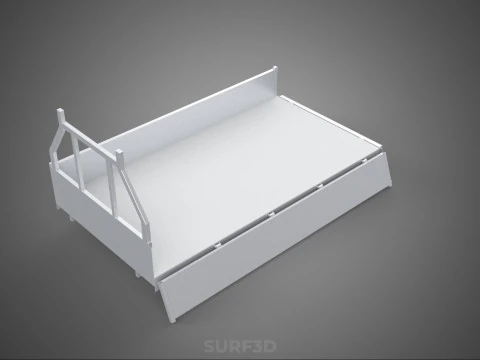 FLAT BED DECK DROP SIDE LOAD BODY GATE DOOR PICKUP TRUCK CAR BOX 3D Model