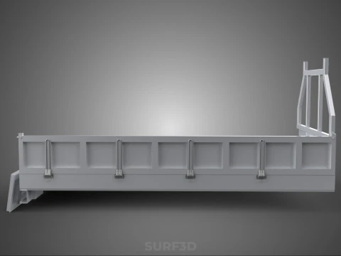 FLAT BED DECK DROP SIDE LOAD BODY GATE DOOR PICKUP TRUCK CAR BOX 3D Model