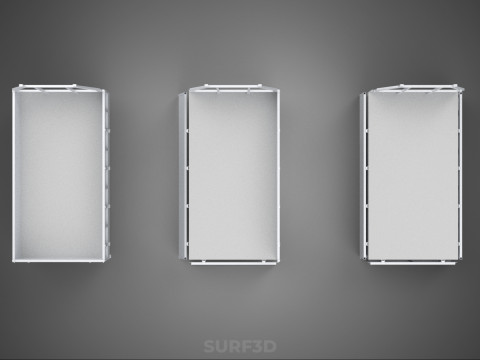 OPEN CLOSED TRUCK BACK 3 WAY WIDE DECK DROP SIDE LOAD BED PICKUP 3D Model