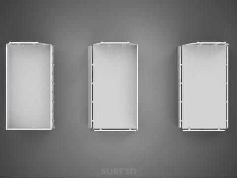 OPEN CLOSED TRUCK BACK 3 WAY WIDE DECK DROP SIDE LOAD BED PICKUP 3D Model