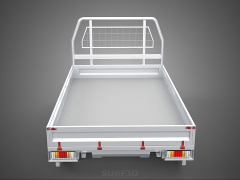 FLAT BED DECK PICKUP TRUCK HEADBOARD STRUCTURE FRAME HEAD RACK 3D 모델