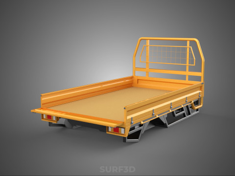 TAILGATE DROP SIDE LOAD BED BODY REAR GATE DOOR PICKUP TRUCK CAR 3D Model