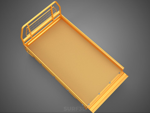 HECKKLAPPE DROP SIDE LOAD BED Karosserie HECKKLAPPE TÜR PICKUP TRUCK AUTO 3D Modell