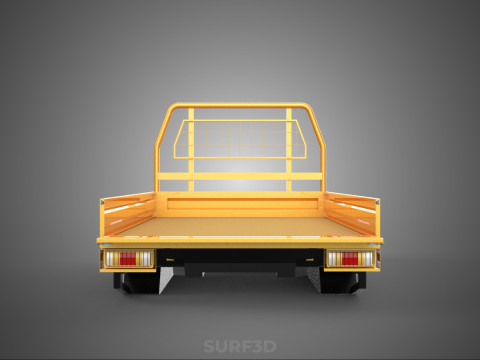 HECKKLAPPE DROP SIDE LOAD BED Karosserie HECKKLAPPE TÜR PICKUP TRUCK AUTO 3D Modell