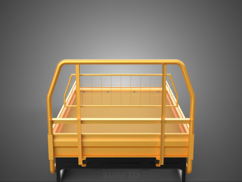 HECKKLAPPE DROP SIDE LOAD BED Karosserie HECKKLAPPE TÜR PICKUP TRUCK AUTO 3D Modell