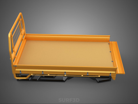 HECKKLAPPE DROP SIDE LOAD BED Karosserie HECKKLAPPE TÜR PICKUP TRUCK AUTO 3D Modell