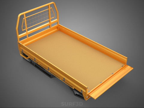 HECKKLAPPE DROP SIDE LOAD BED Karosserie HECKKLAPPE TÜR PICKUP TRUCK AUTO 3D Modell
