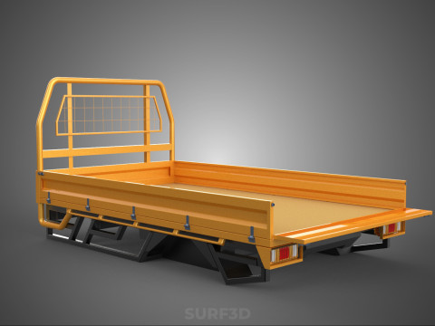 HECKKLAPPE DROP SIDE LOAD BED Karosserie HECKKLAPPE TÜR PICKUP TRUCK AUTO 3D Modell