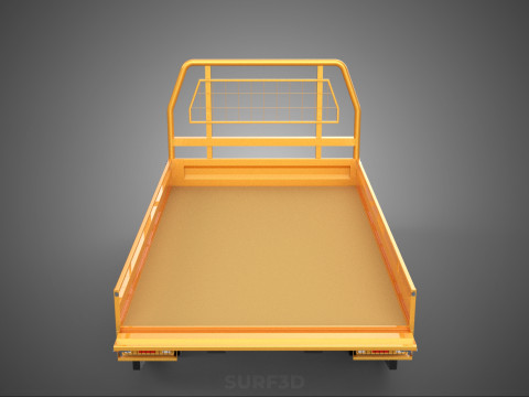 HECKKLAPPE DROP SIDE LOAD BED Karosserie HECKKLAPPE TÜR PICKUP TRUCK AUTO 3D Modell