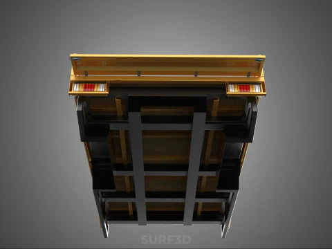 TAILGATE DROP SIDE LOAD BED BODY REAR GATE DOOR PICKUP TRUCK CAR 3D Model