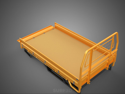 HECKKLAPPE DROP SIDE LOAD BED Karosserie HECKKLAPPE TÜR PICKUP TRUCK AUTO 3D Modell