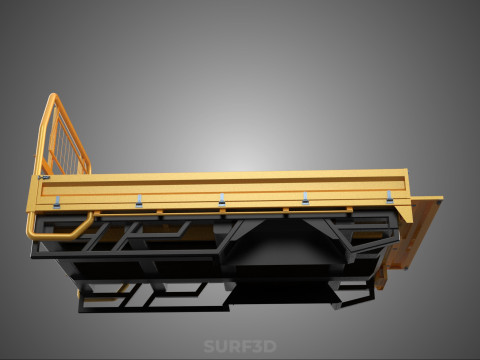 HECKKLAPPE DROP SIDE LOAD BED Karosserie HECKKLAPPE TÜR PICKUP TRUCK AUTO 3D Modell