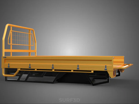TAILGATE DROP SIDE LOAD BED BODY REAR GATE DOOR PICKUP TRUCK CAR 3D Model