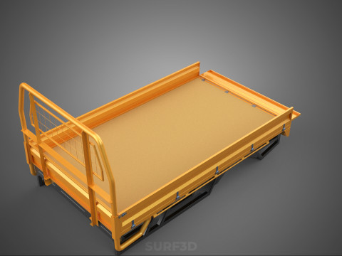 HECKKLAPPE DROP SIDE LOAD BED Karosserie HECKKLAPPE TÜR PICKUP TRUCK AUTO 3D Modell