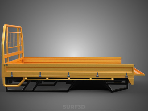 HECKKLAPPE DROP SIDE LOAD BED Karosserie HECKKLAPPE TÜR PICKUP TRUCK AUTO 3D Modell