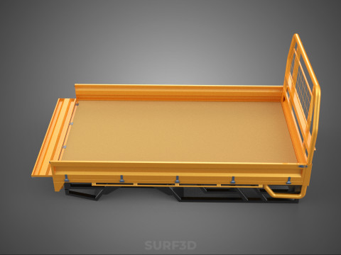 HECKKLAPPE DROP SIDE LOAD BED Karosserie HECKKLAPPE TÜR PICKUP TRUCK AUTO 3D Modell