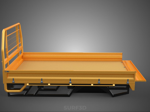 HECKKLAPPE DROP SIDE LOAD BED Karosserie HECKKLAPPE TÜR PICKUP TRUCK AUTO 3D Modell