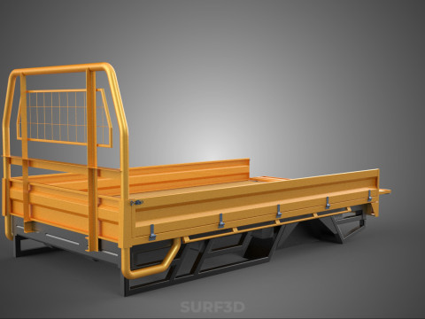 HECKKLAPPE DROP SIDE LOAD BED Karosserie HECKKLAPPE TÜR PICKUP TRUCK AUTO 3D Modell