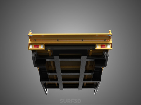 HECKKLAPPE DROP SIDE LOAD BED Karosserie HECKKLAPPE TÜR PICKUP TRUCK AUTO 3D Modell