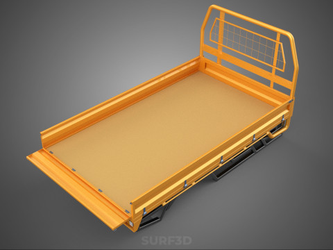 HECKKLAPPE DROP SIDE LOAD BED Karosserie HECKKLAPPE TÜR PICKUP TRUCK AUTO 3D Modell