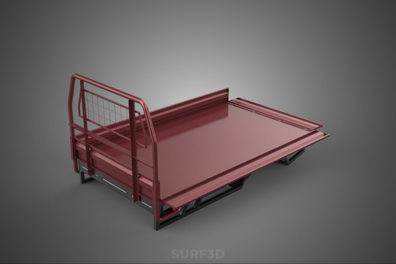 HEADBOARD TAILGATE DROP SIDE LOAD BED BODY DOOR PICKUP TRUCK CAR 3D 모델 .c4d .max .obj .3ds .fbx .stl .blend 