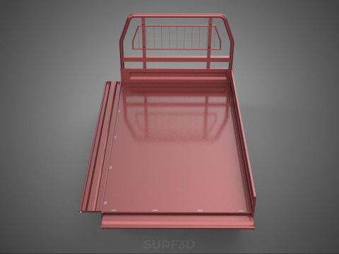 HEADBOARD TAILGATE DROP SIDE LOAD BED BODY DOOR PICKUP TRUCK CAR 3D 모델