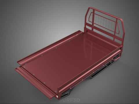 HEADBOARD TAILGATE DROP SIDE LOAD BED BODY DOOR PICKUP TRUCK CAR 3D 모델