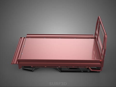 HEADBOARD TAILGATE DROP SIDE LOAD BED BODY DOOR PICKUP TRUCK CAR 3D 모델
