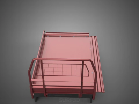HEADBOARD TAILGATE DROP SIDE LOAD BED BODY DOOR PICKUP TRUCK CAR 3D Model