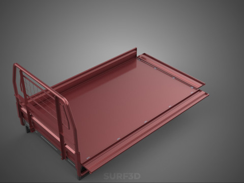 HEADBOARD TAILGATE DROP SIDE LOAD BED BODY DOOR PICKUP TRUCK CAR 3D 모델