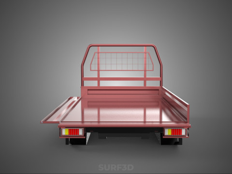 HEADBOARD TAILGATE DROP SIDE LOAD BED BODY DOOR PICKUP TRUCK CAR 3D 모델