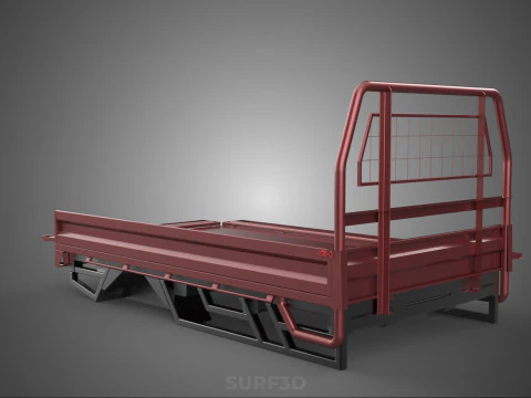 HEADBOARD TAILGATE DROP SIDE LOAD BED BODY DOOR PICKUP TRUCK CAR 3D Model