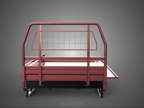 HEADBOARD TAILGATE DROP SIDE LOAD BED BODY DOOR PICKUP TRUCK CAR 3D 모델
