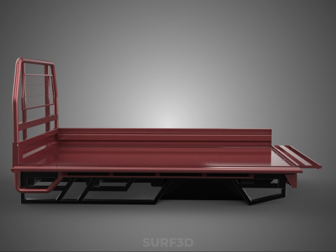 HEADBOARD TAILGATE DROP SIDE LOAD BED BODY DOOR PICKUP TRUCK CAR 3D 모델