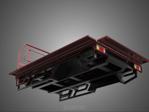 HEADBOARD TAILGATE DROP SIDE LOAD BED BODY DOOR PICKUP TRUCK CAR 3D Model