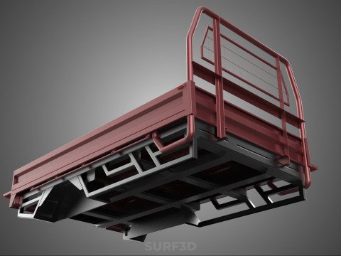 HEADBOARD TAILGATE DROP SIDE LOAD BED BODY DOOR PICKUP TRUCK CAR 3D 모델