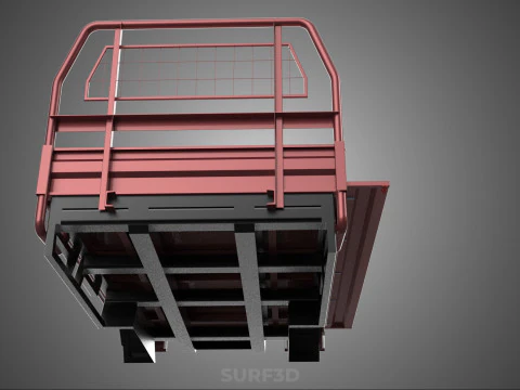 HEADBOARD TAILGATE DROP SIDE LOAD BED BODY DOOR PICKUP TRUCK CAR 3D Model