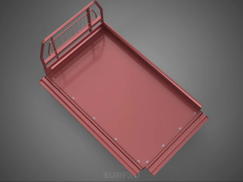 HEADBOARD TAILGATE DROP SIDE LOAD BED BODY DOOR PICKUP TRUCK CAR 3D Model