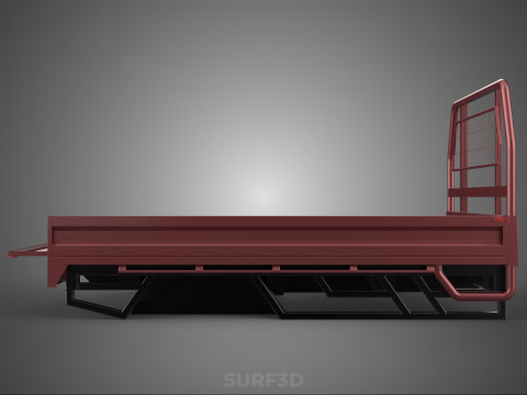 HEADBOARD TAILGATE DROP SIDE LOAD BED BODY DOOR PICKUP TRUCK CAR 3D 모델