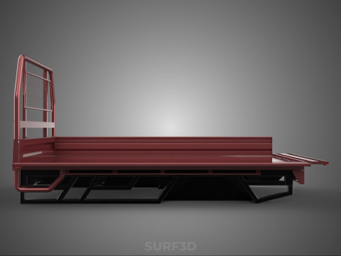 HEADBOARD TAILGATE DROP SIDE LOAD BED BODY DOOR PICKUP TRUCK CAR 3D 모델