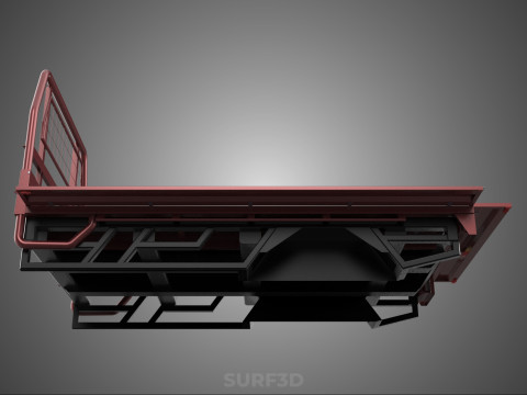 HEADBOARD TAILGATE DROP SIDE LOAD BED BODY DOOR PICKUP TRUCK CAR 3D 모델