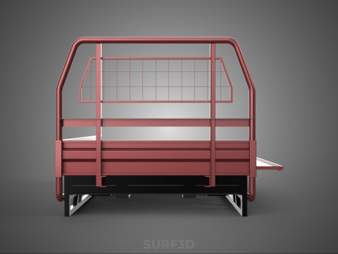 HEADBOARD TAILGATE DROP SIDE LOAD BED BODY DOOR PICKUP TRUCK CAR 3D 모델