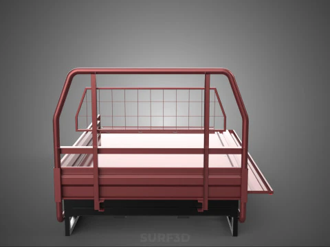 HEADBOARD TAILGATE DROP SIDE LOAD BED BODY DOOR PICKUP TRUCK CAR 3D Model