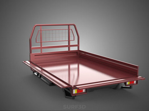HEADBOARD TAILGATE DROP SIDE LOAD BED BODY DOOR PICKUP TRUCK CAR 3D 모델
